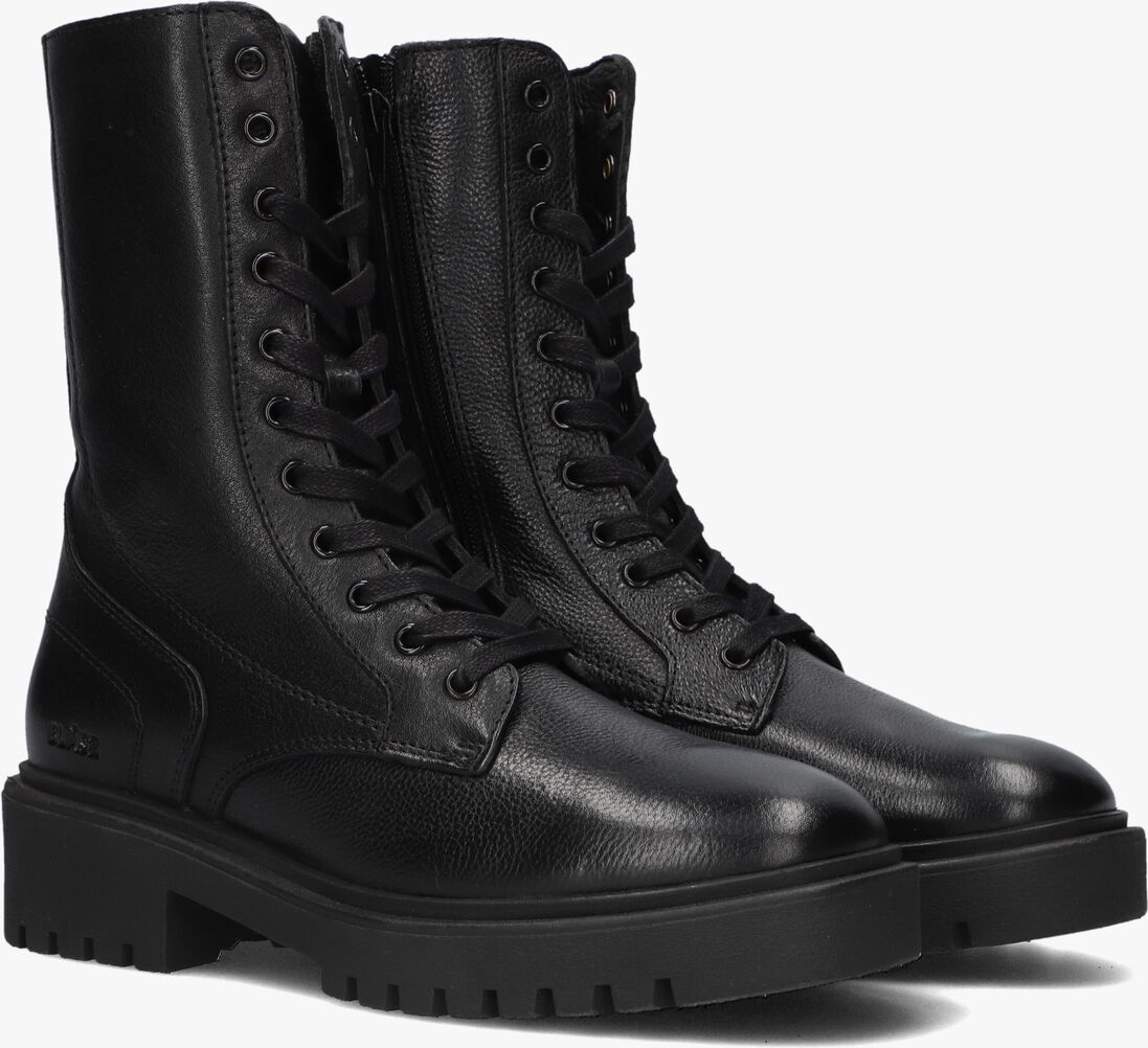 zwarte blasz veterboots p7337