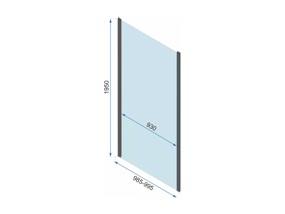 Cabine De Douche Rea Rapid Slide 130X90 Chrome