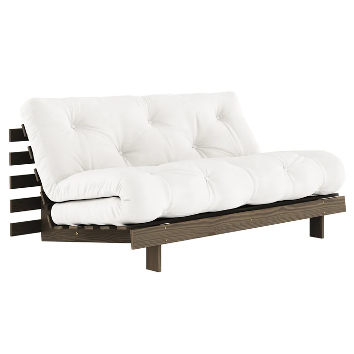 Karup Design - Roots Schlafsofa, 160 x 200 cm, Kiefer carobbraun / natural (701)