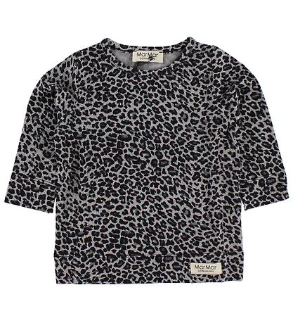 MarMar Bluse - Gr? Leopardprint