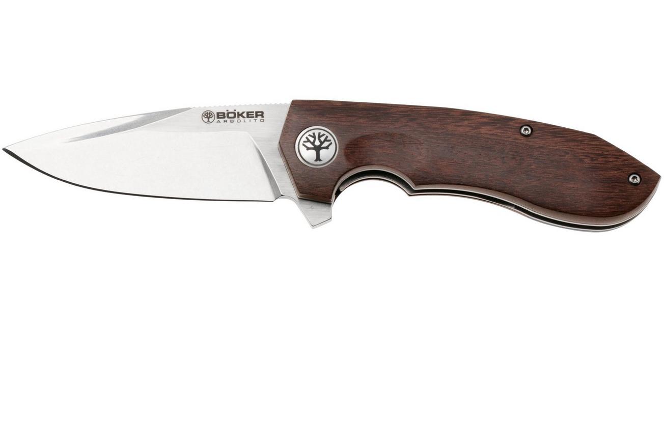 Böker Arbolito Wilki G 01BA3722G Satin 14C28N, Guayacan Wood, zakmes
