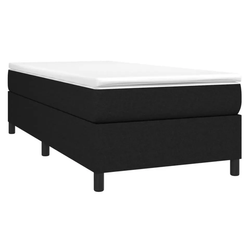 vidaXL - Bed frame zonder matras - Zwart - Stof - 90x200 cm