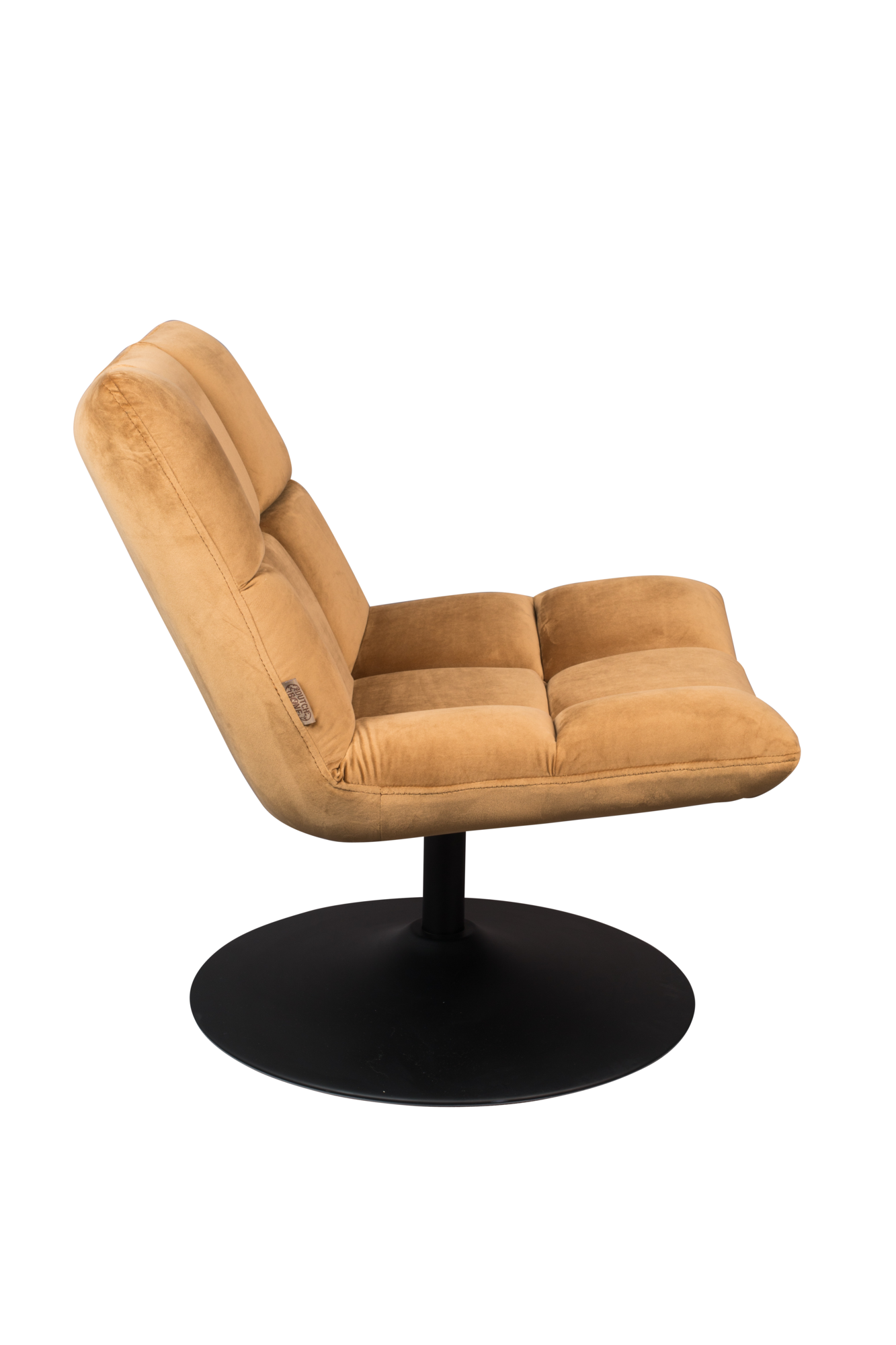 Fauteuil Bar Velvet goud/bruin