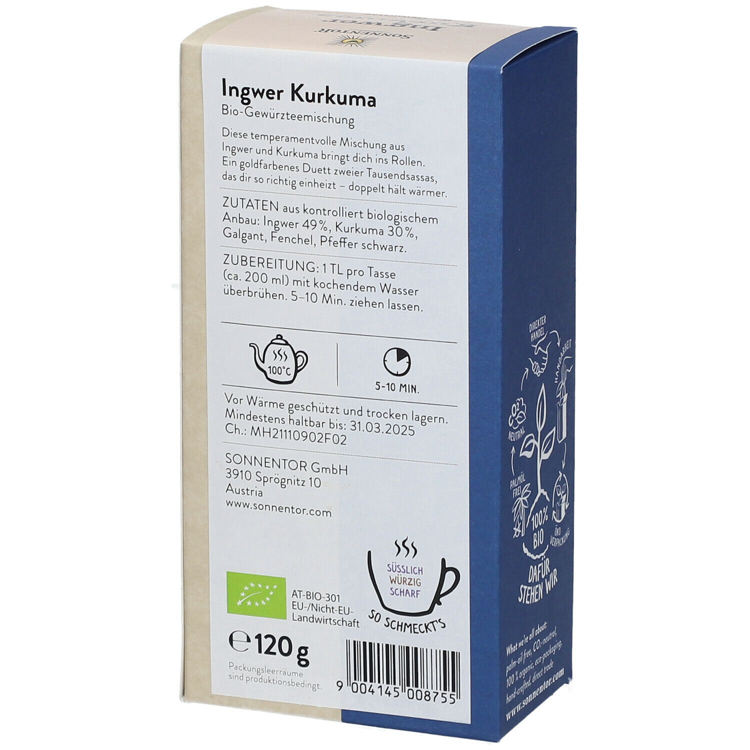 SonnentoR® Ingwer Kurkuma Tee lose