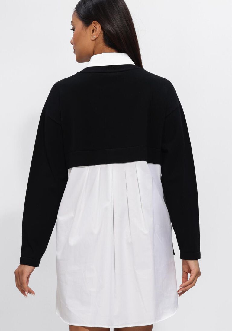 zwarte elisabetta franchi mini jurk woman's knitted dress