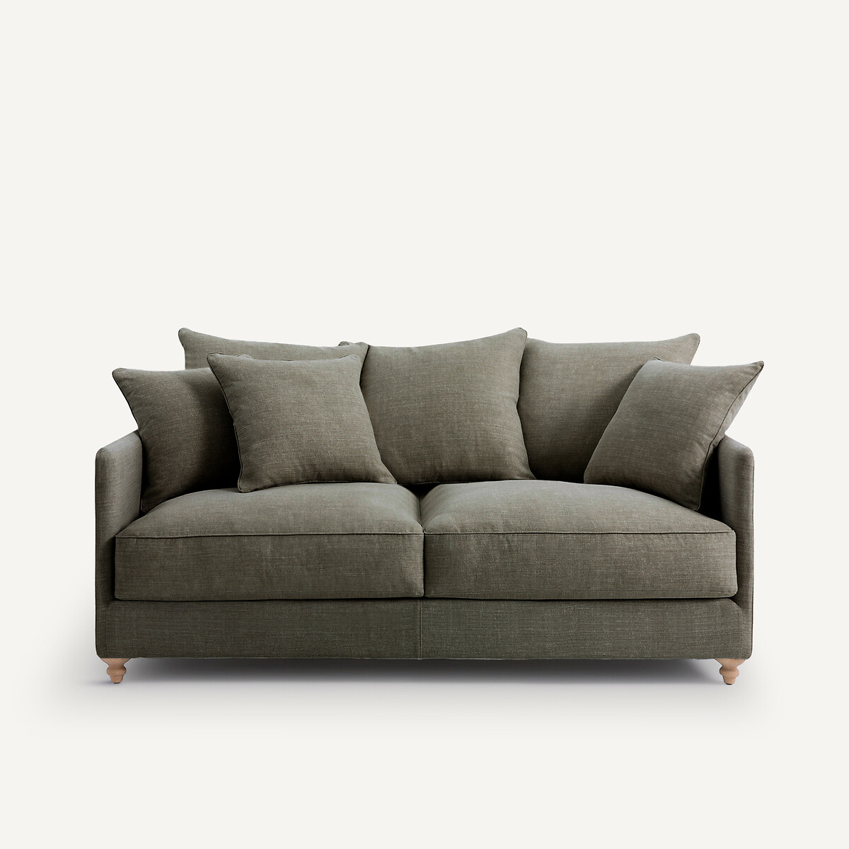 AM.PM<br>Sofá conversível compacto em algodão/linho, Lazare