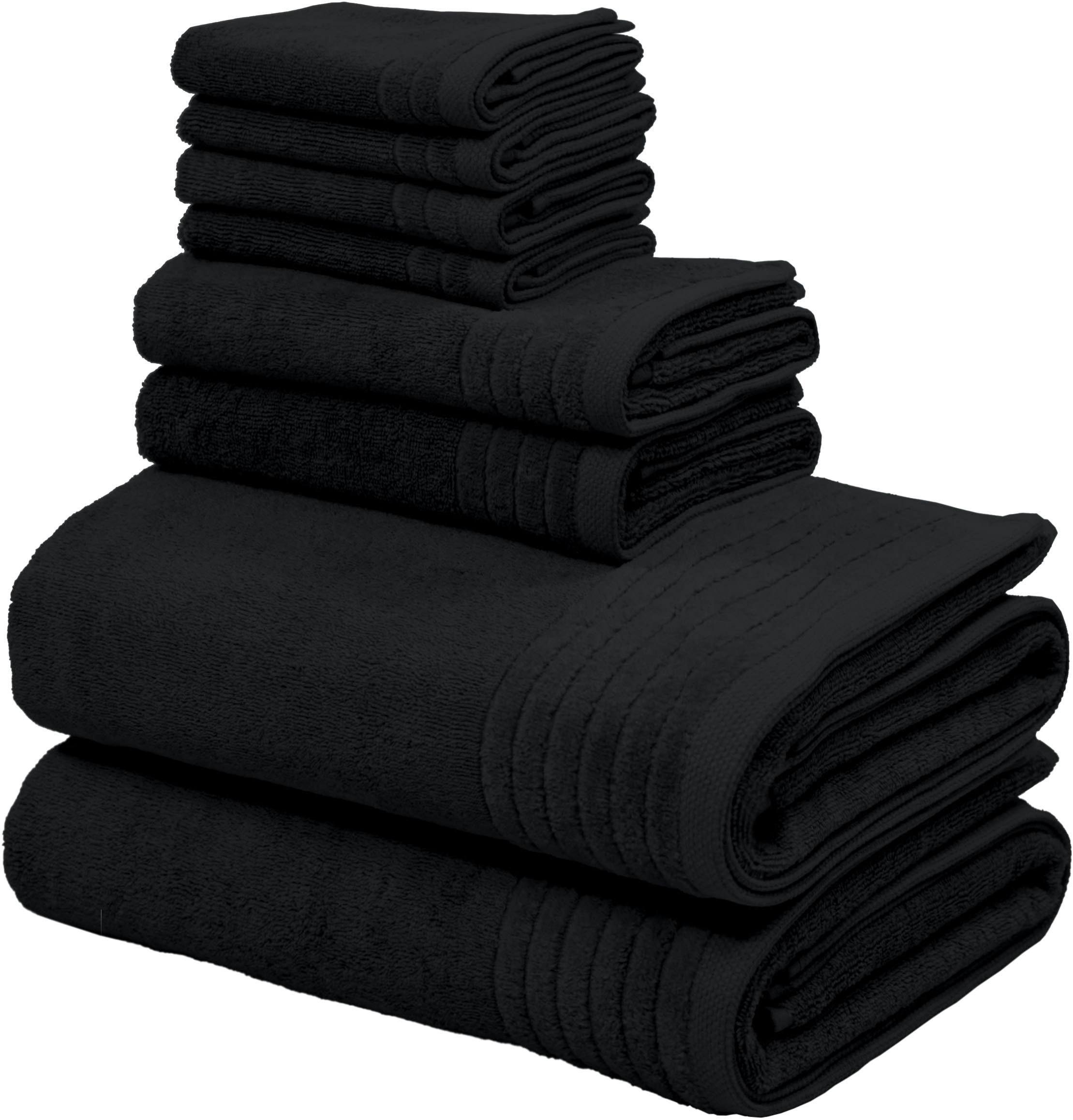 my home Handtuch Set »Sanremo Premium, Premium Handtücher, 600 gr/m², dicke Qualität« Set 8 Stk. Frottier Duschtücher, Handtücher, Seiftücher, 100% Baumwolle, 5 Jahre Garantie