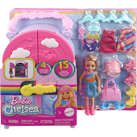Barbie Chelsea tøjskab – flere varianter – assorteret