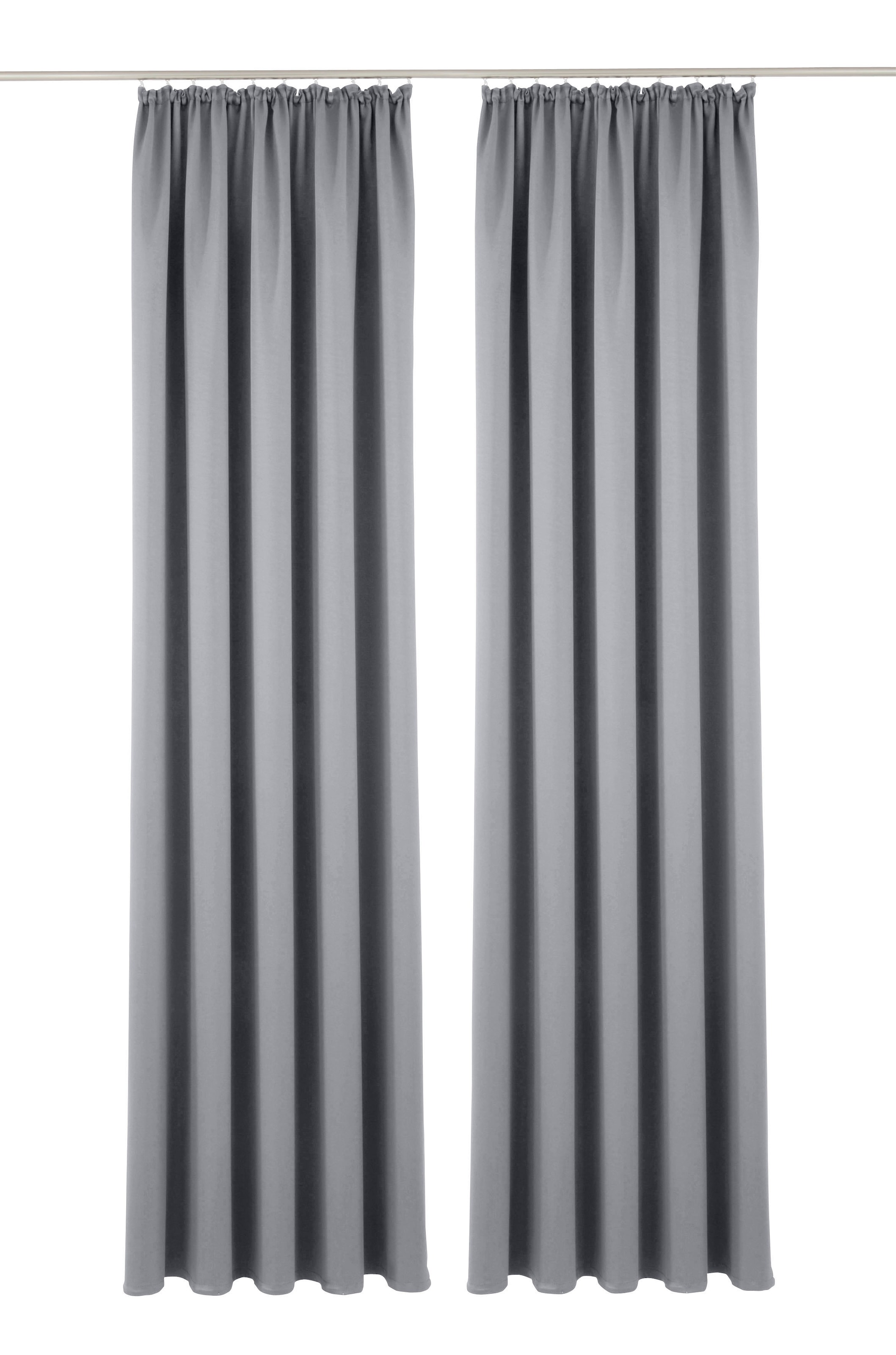 GOODproduct Verdunkelungsvorhang »Solana, Gardinen mit Kräuselband, Vorhänge, Wohnzimmer, modern,« Kräuselband 2 Stk. tlg. 2er-Set Verdunklungsvorhang mit Thermofunktion, Bestseller, einfarbig