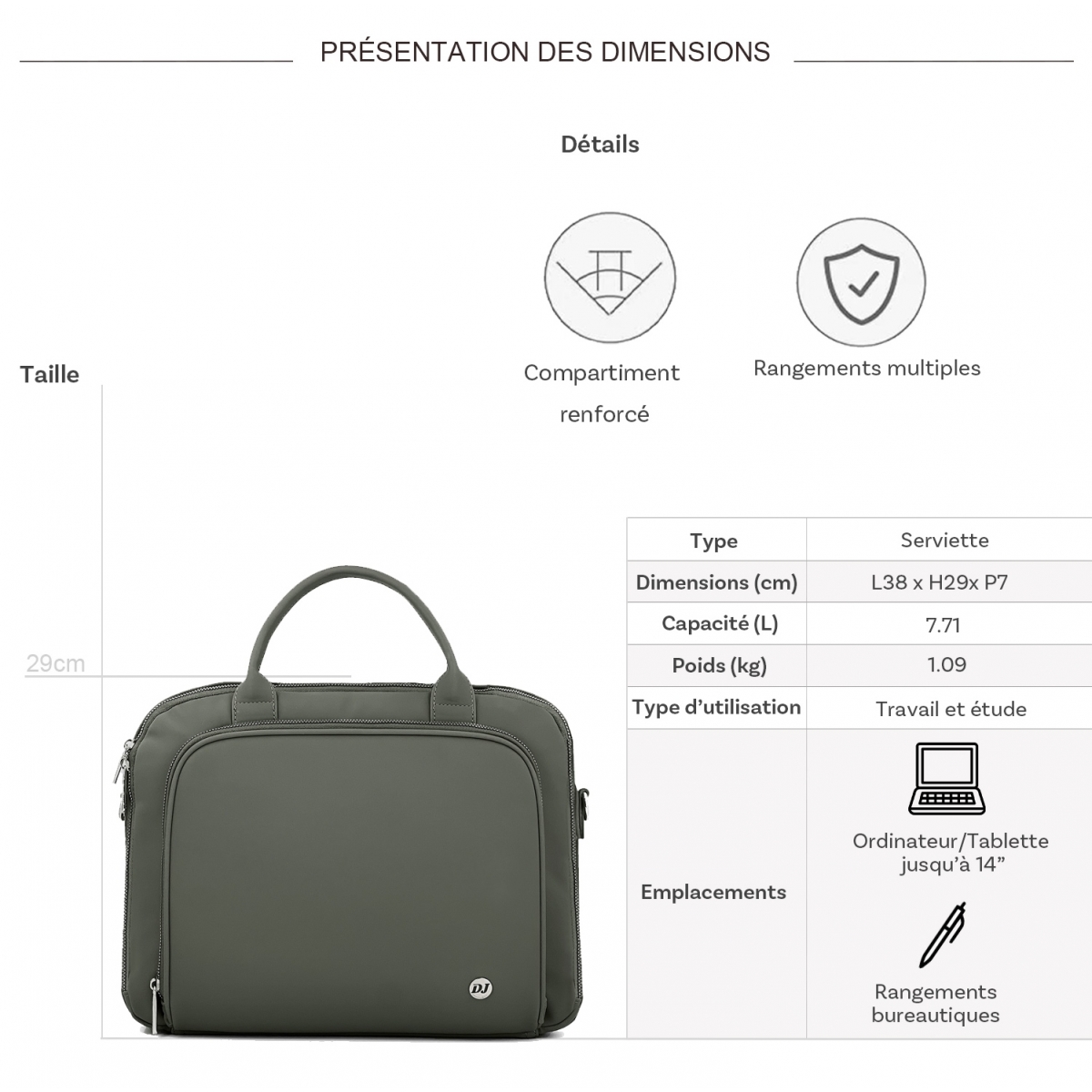 David Jones Serviette porte-ordinateur David Jones 14