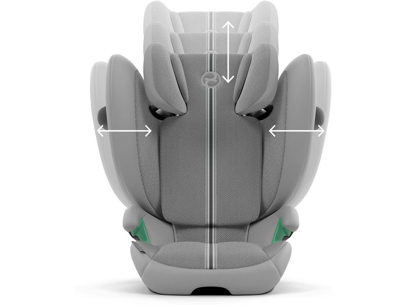 CYBEX Gold Kindersitz Solution G2 i-Fix Plus Stone Grey Autositz für Kinder von 3 bis 12 Jahre