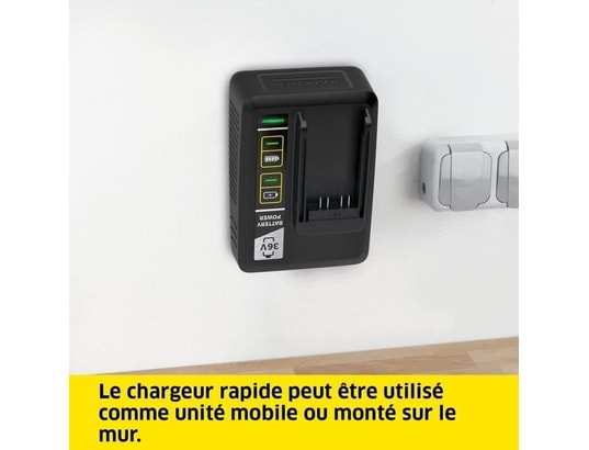 KARCHER - Batterie power 36v / 2.5 ah avec écran lcd et charge