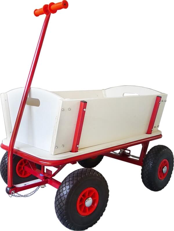 Bollerwagen mit Bremse   PU-Reifen