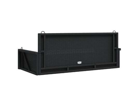 VIDAXL - Balancelle noir 119x56x48 cm résine tressée
