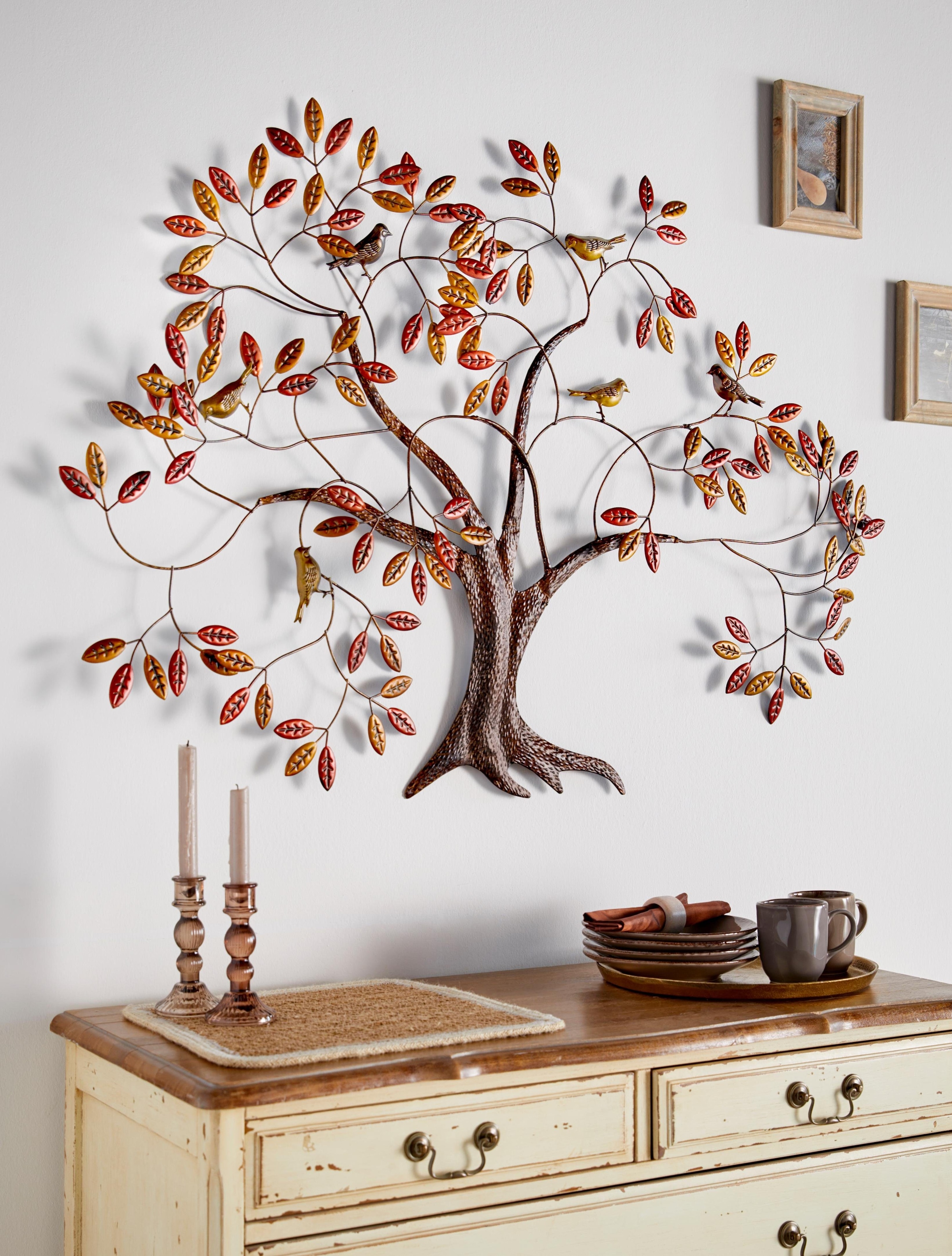 Home affaire Wanddekoobjekt »Baum« Wanddeko, Wanddekoration, aus Metall, Wohnzimmer