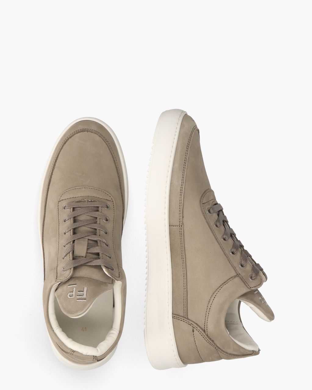 Filling Pieces Low Top Nubuck Taupe Herensneakers