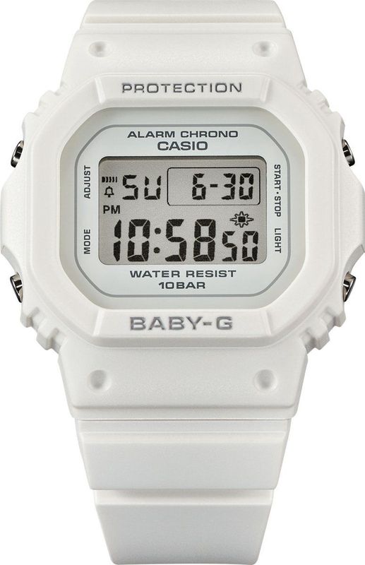 Casio - BABY-G - Digitale Horloge - Wit - Kunststof - Waterbestendig tot 10 bar