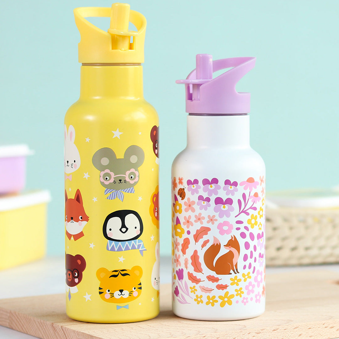 a little lovely company rvs drinkfles dierenvrienden - 500 ml