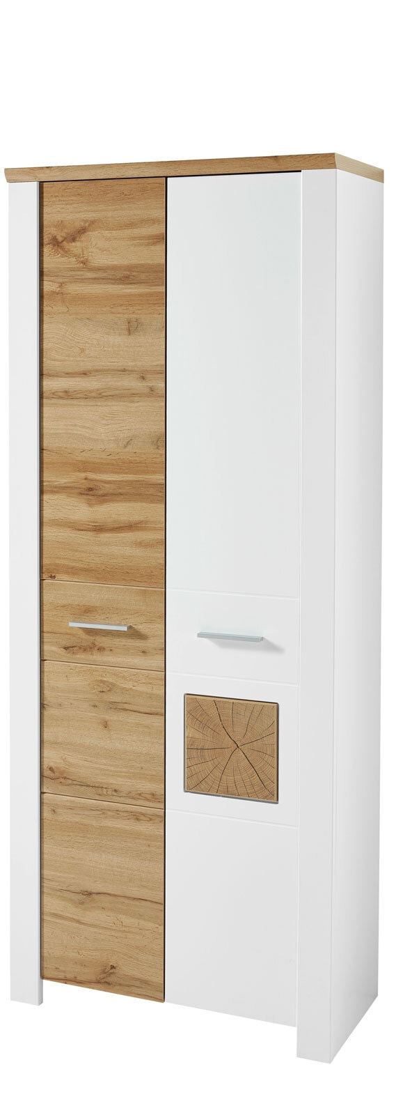 vito Garderobenschrank MATERIO 39 x 80 x 198 cm Holznachbildung braun/weiß