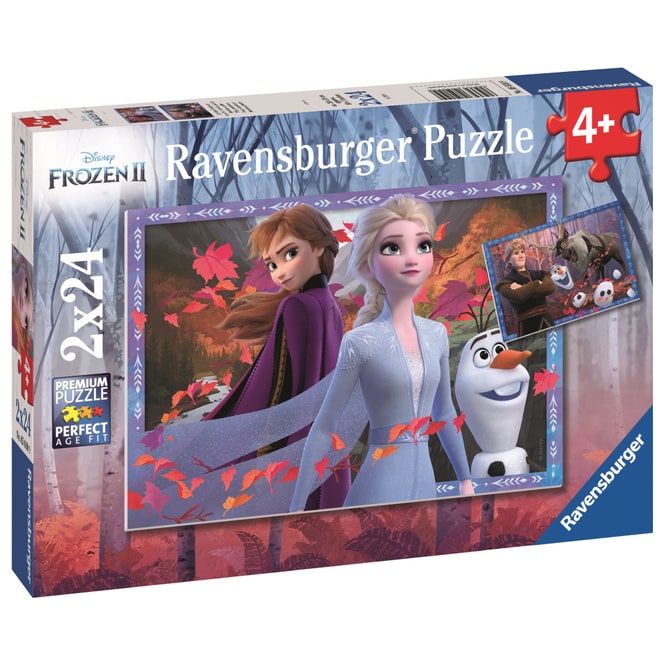 Kinderpuzzle - Die Eiskönigin 2 - Frostige Abenteuer - 2 x 24 Teile