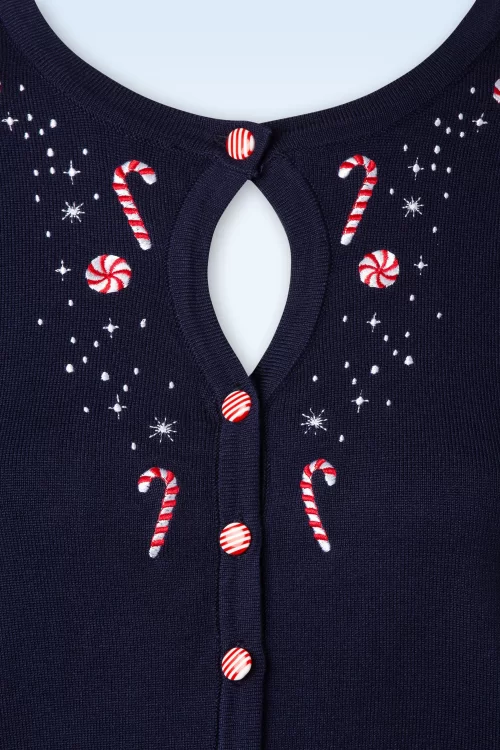 Banned Retro London Town vest in marineblauw
