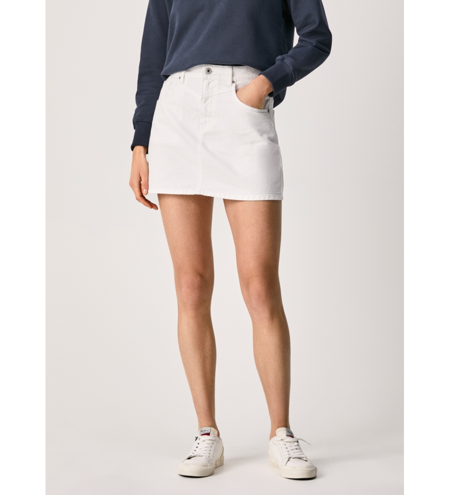 Pepe Jeans Falta Rachel jeans branco