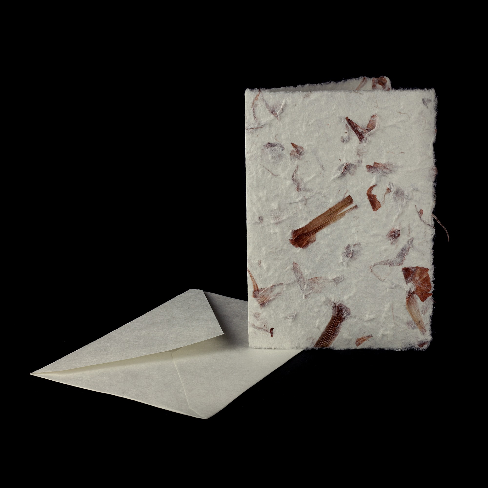 Grußkarte, Büttenpapier, weiß, kupfer, B 12,5 cm, H 17 cm günstig bestellen