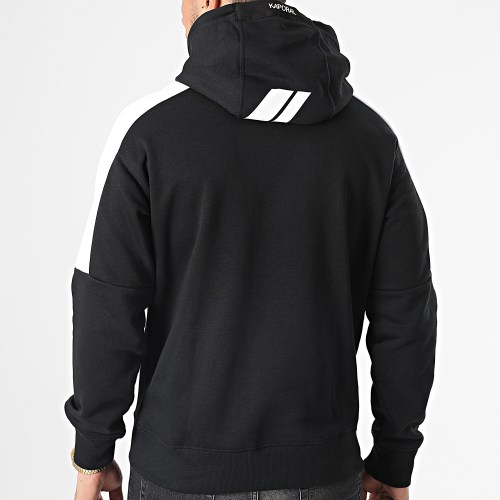 Sweat Capuche A Bandes Slit Noir