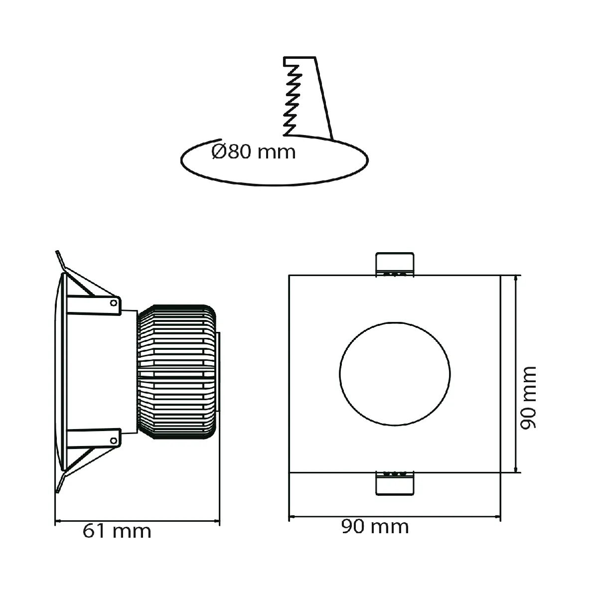 Horoz Electric Spots LED Carré