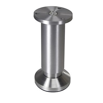 Pied ajustable coloris métal Diall ø38 x 100-118 mm aluminium