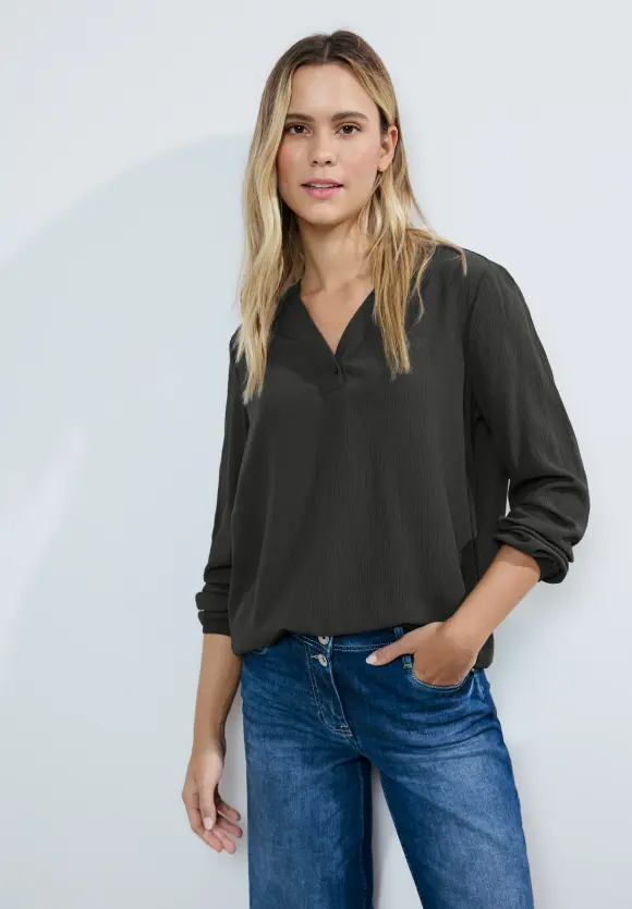 Struktur Bluse - strong khaki