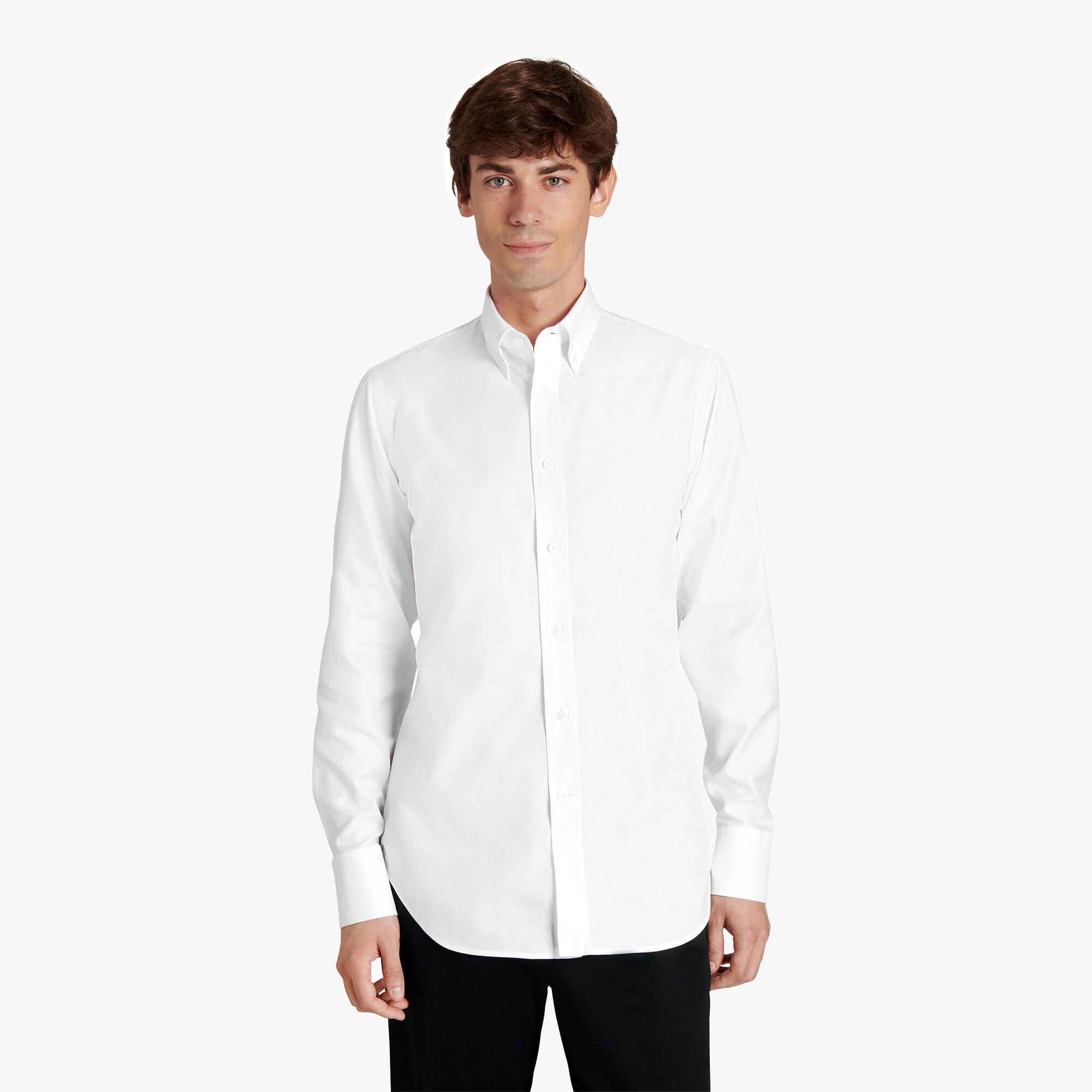 Chemise Alessandro À Col Boutonne En Coton Scritto