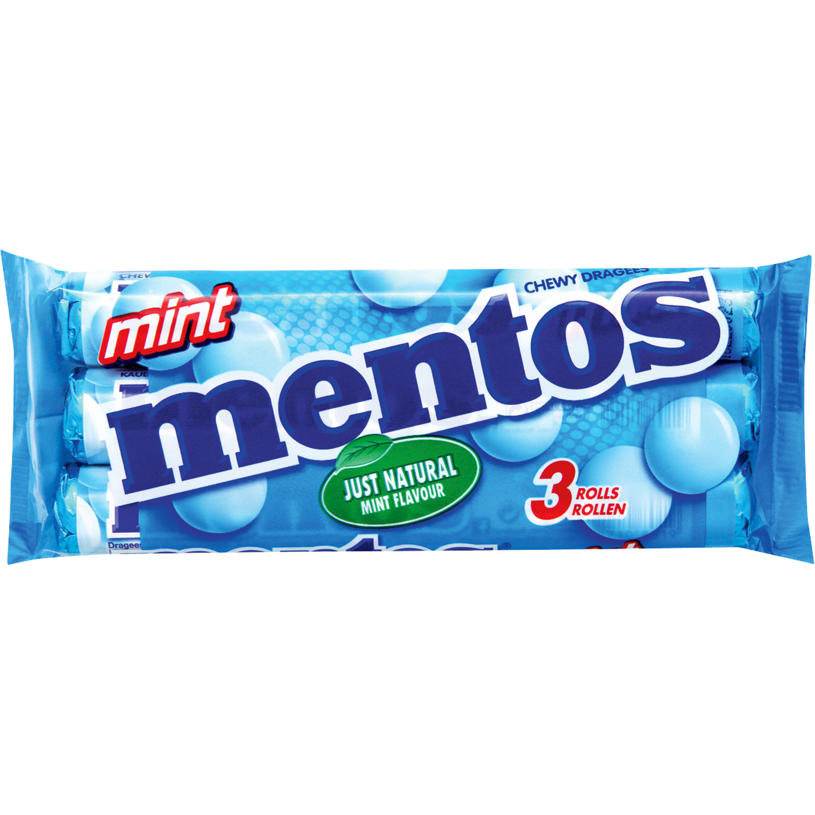 Mentos Bonbons Mint 3 x 38 g