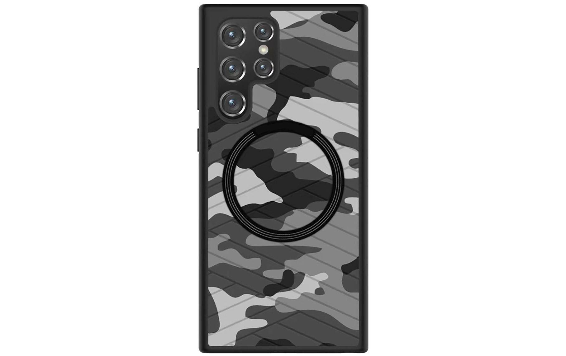 Back Cover Jungle mit UltiMag Galaxy S22 5GSchutzhülle mit Camouflage-Rückseite und integrierten Magneten für das Samsung Galaxy S22 5G
