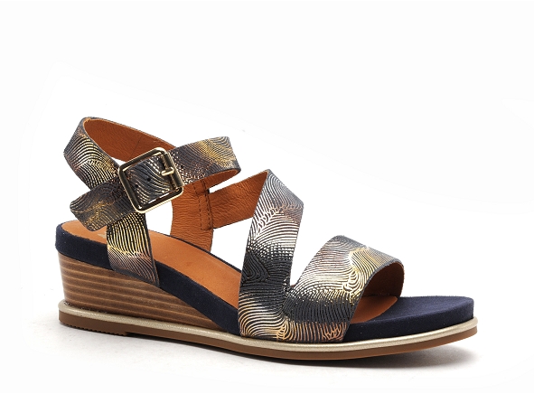 Mamzelle nu pieds talons femme noala bleu
