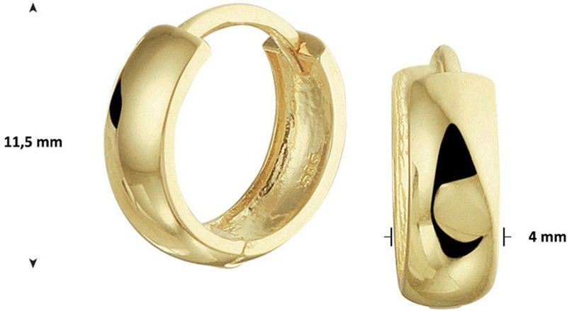 klapoorringen 14K geelgoud 4020275