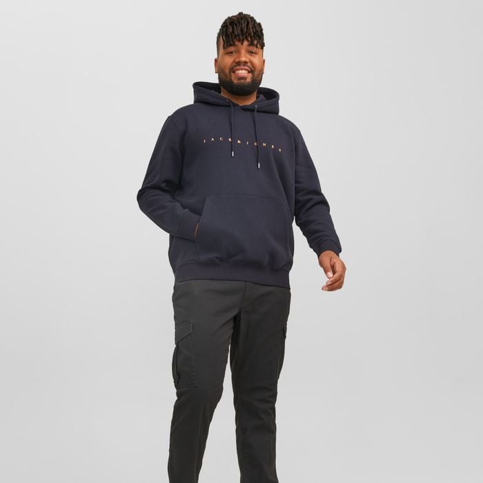 Jack & Jones Star Sweat Hoodie Heren (plussize)