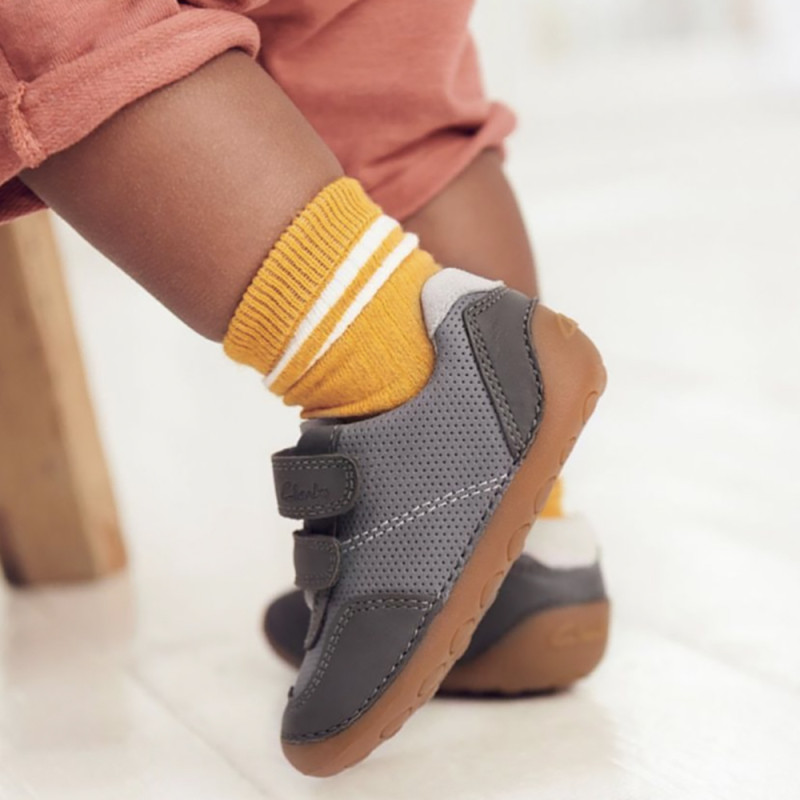 Clarks Clarks Tiny Dusk gris combi
