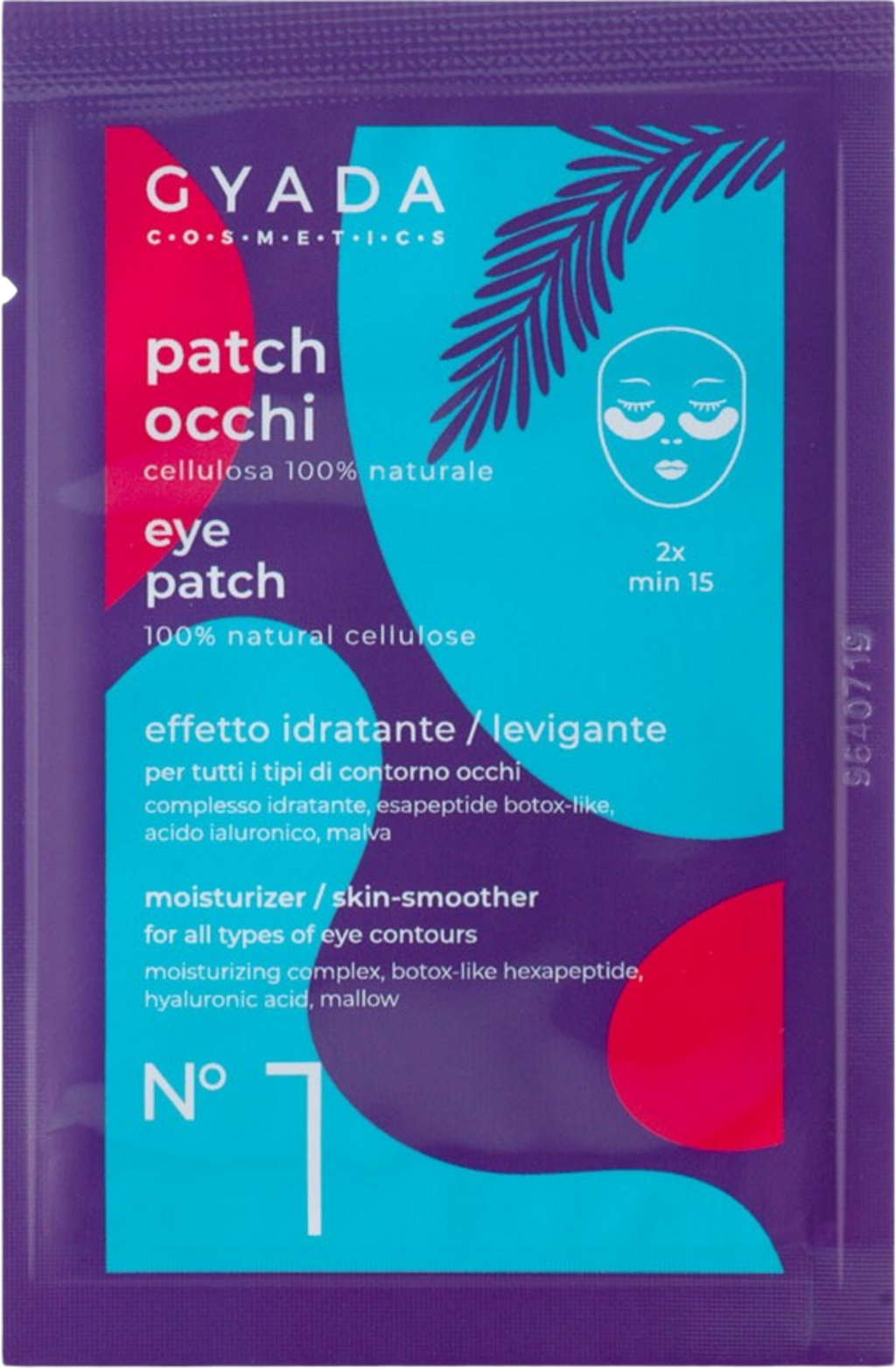 GYADA Cosmetics  Hydratisierende Tuchmaske für die Augen Nr.1, 5 ml