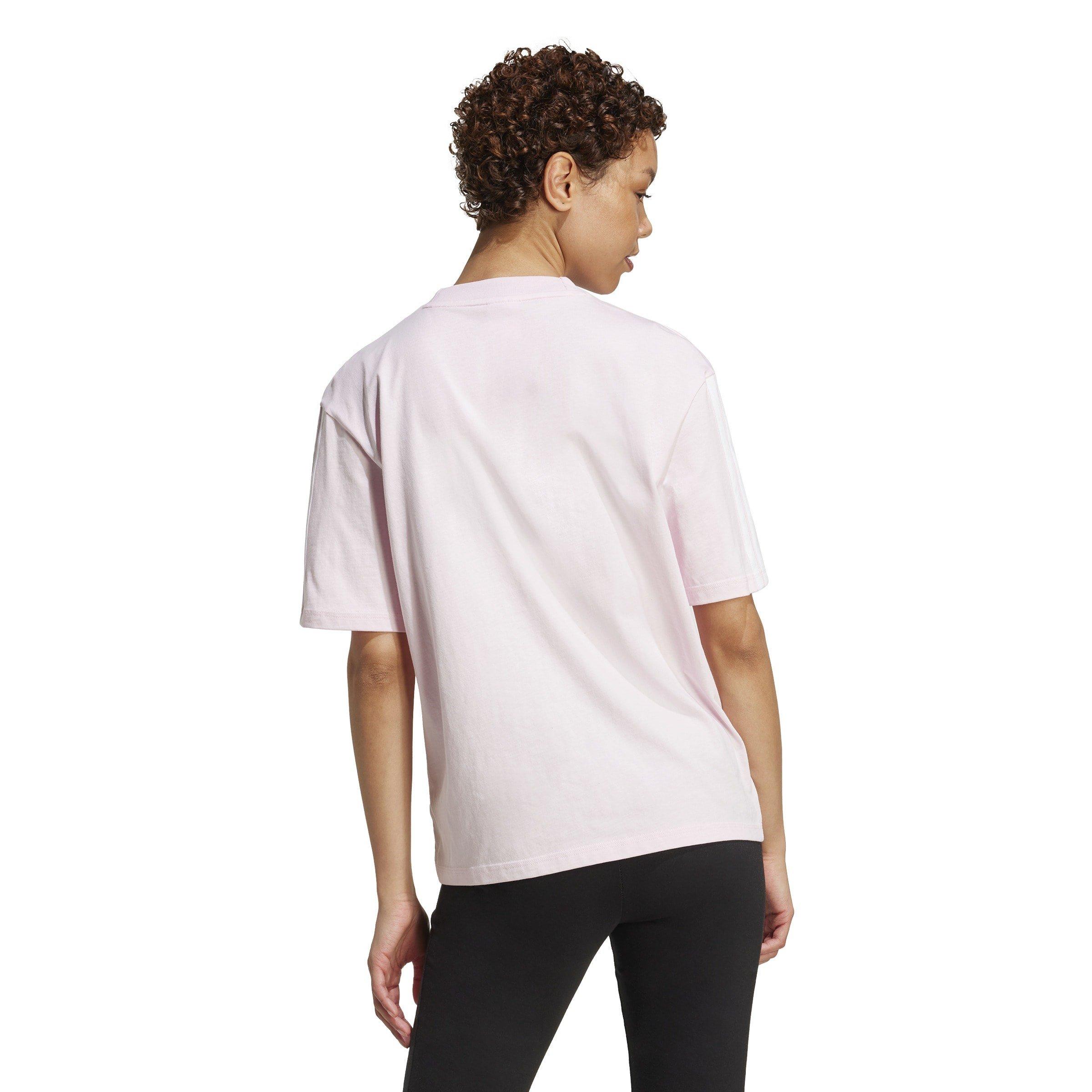 adidas Essentials 3 Stripe T-Shirt Womens