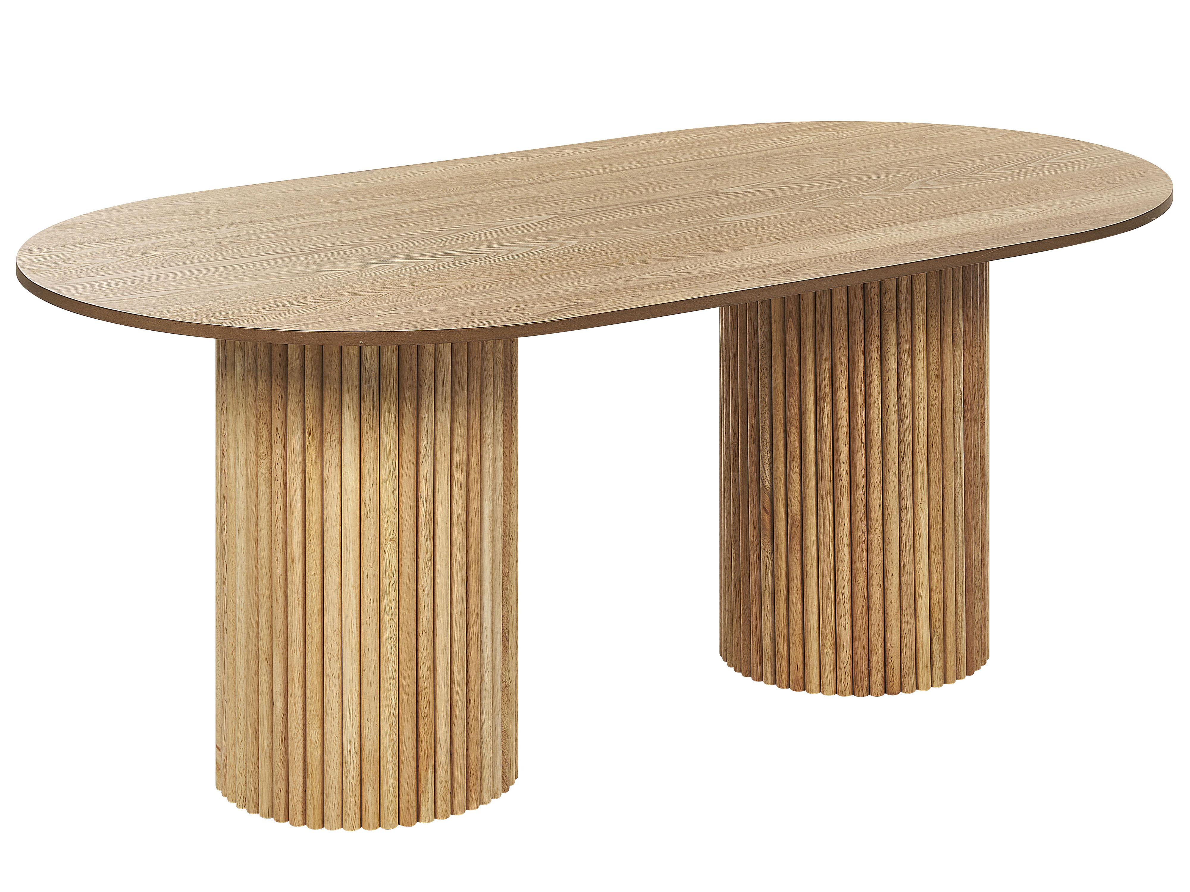 Eettafel SHERIDAN Natuurlijk essenhout 100 cm 180 cm