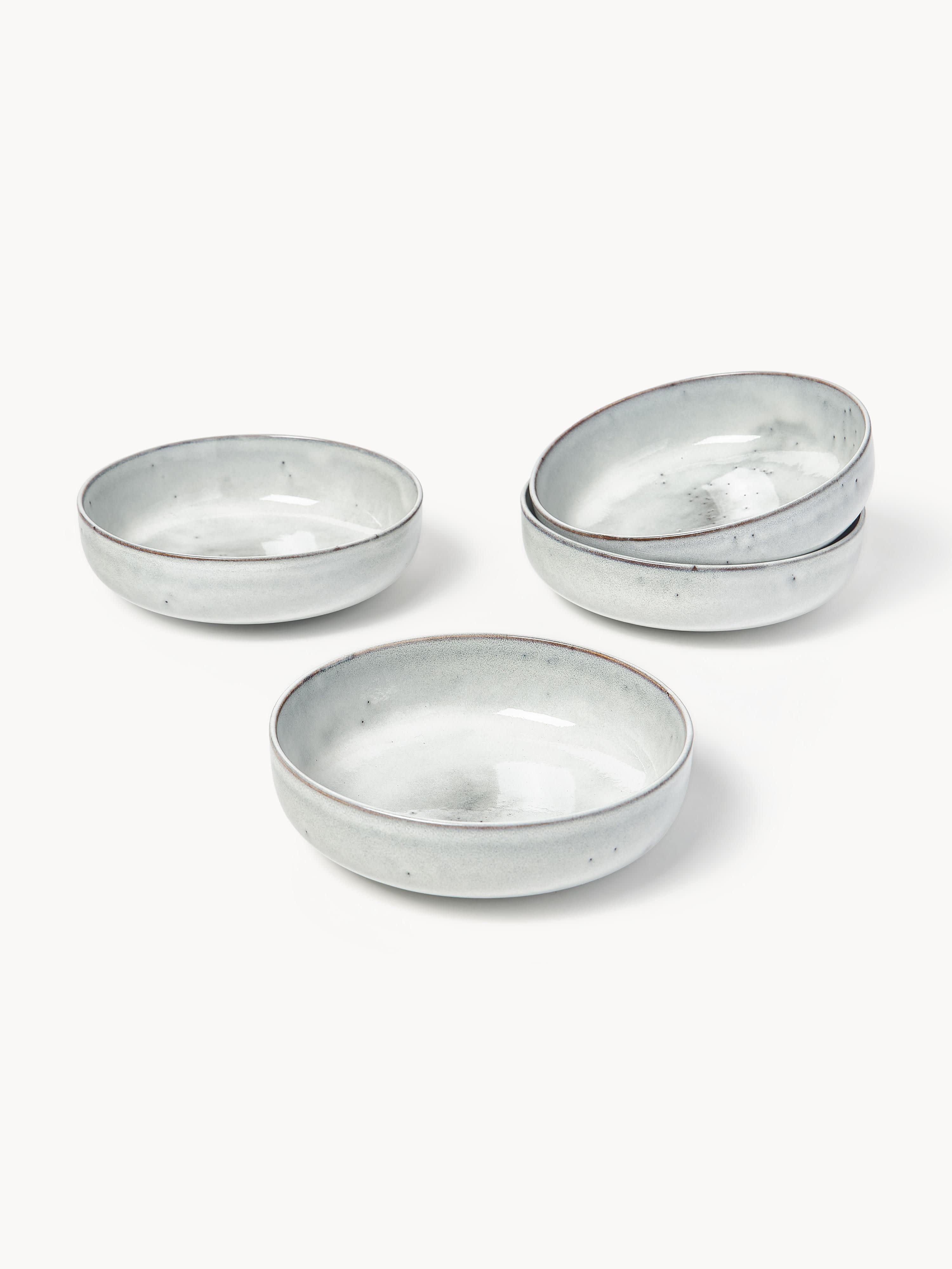 Handgemaakte schalen Nordic Sand, Ø 17 cm, 4 stuks