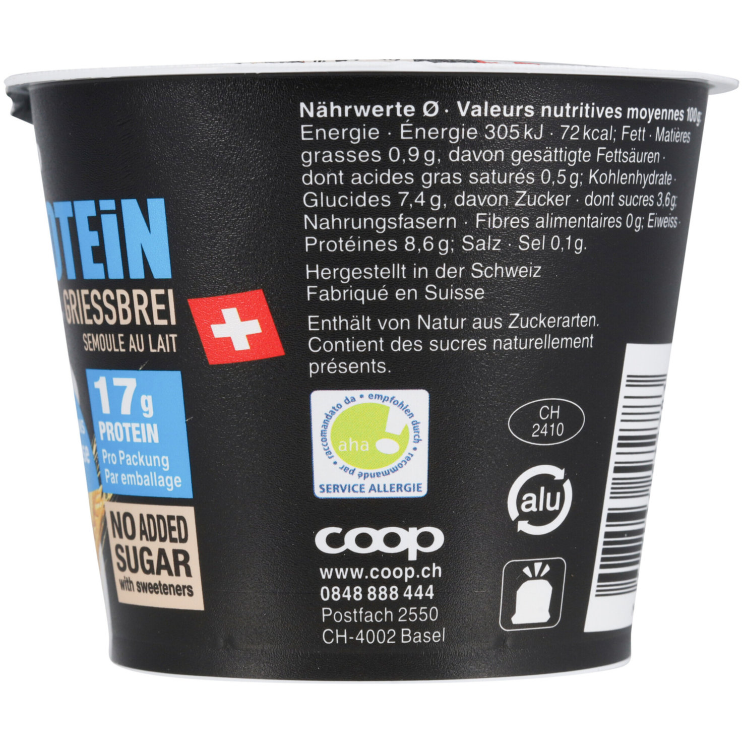 Coop High Protein Griessbrei