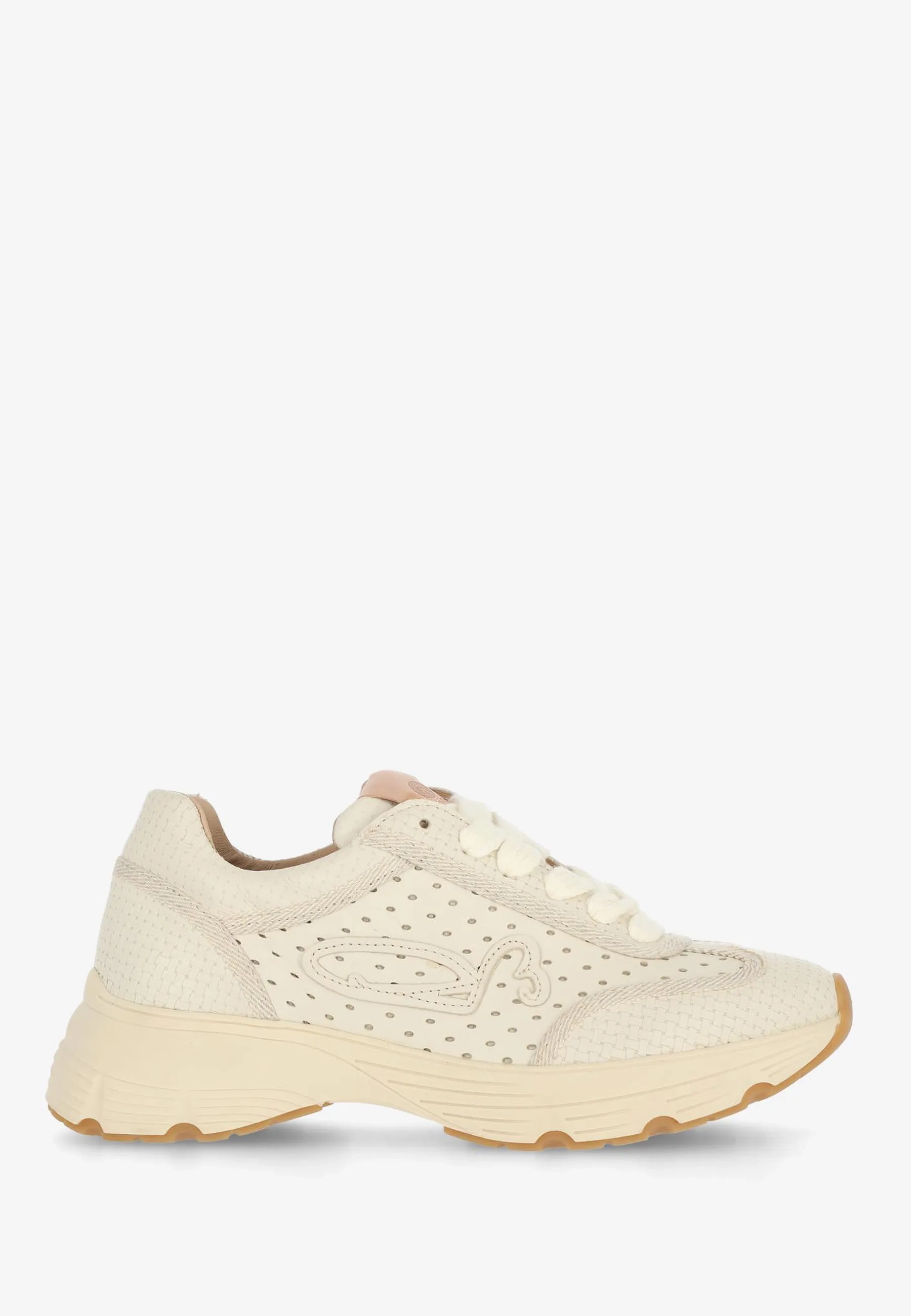 MARIOLA RAFFI Sneaker leather Off White