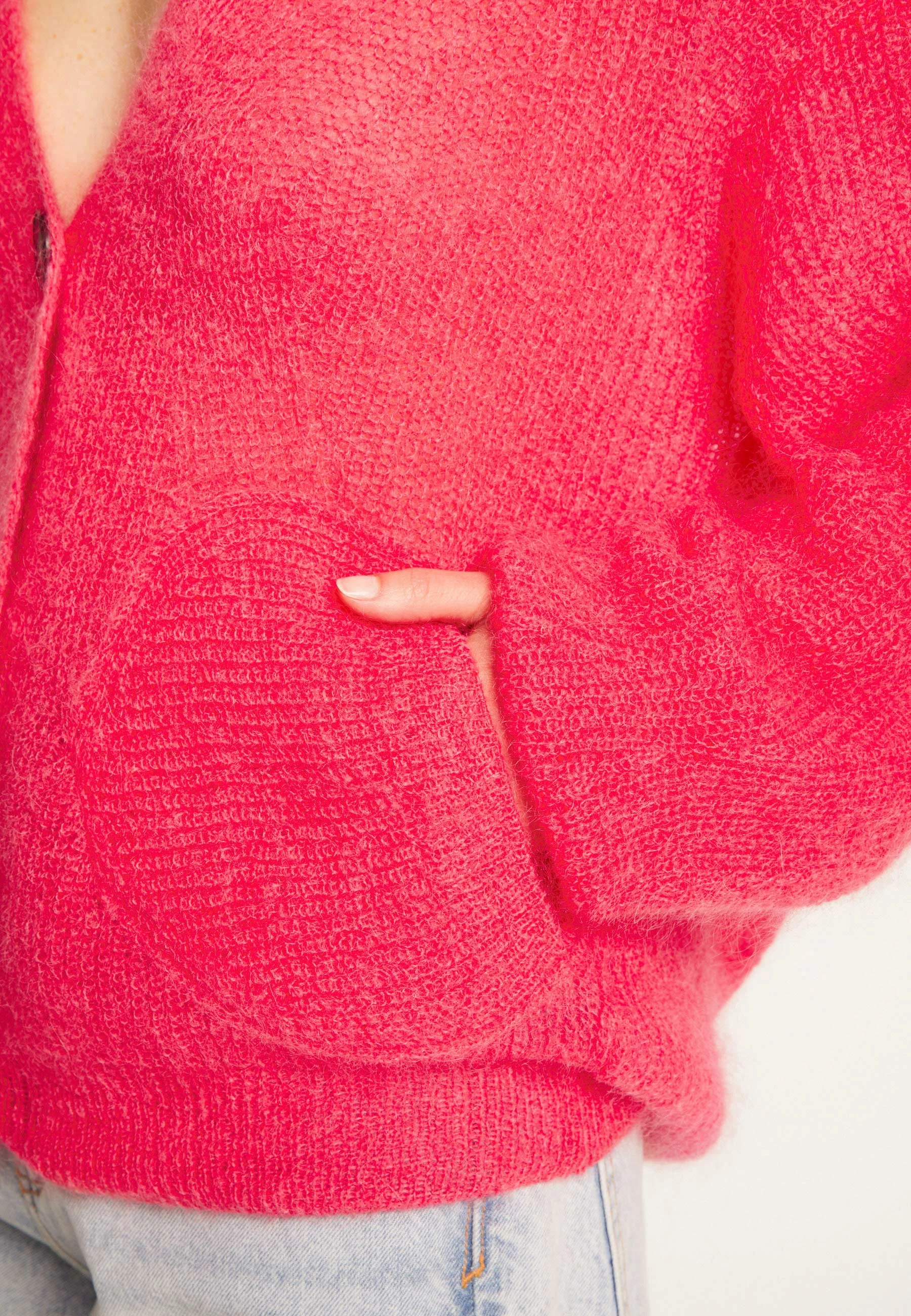 ROSALINDAH24 - Gilet en mohair | Rose