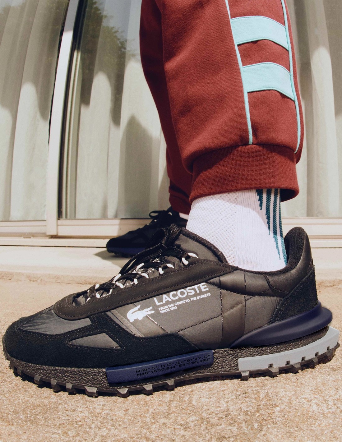 lacoste Sneakers Homme Elite Active Sma Noir/Bleu