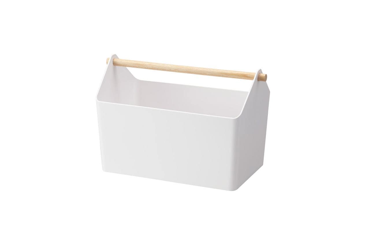 Aufbewahrungsbox Favori Nature/WeissAufbewahrungsbox mit Holzgriff