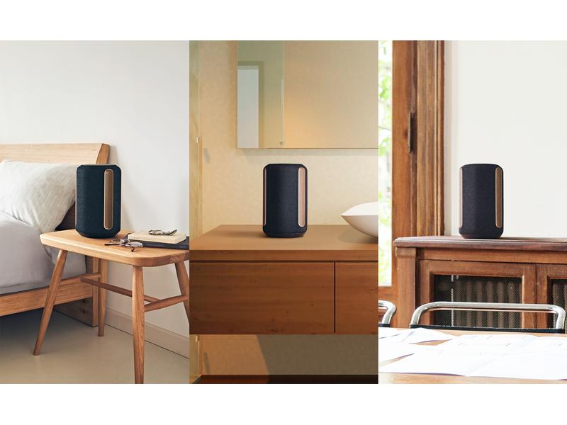 Sony Smart Speaker SRS-RA3000 Schwarz Premium-Lautsprecher für unaufdringlichen raumfüllenden Klang