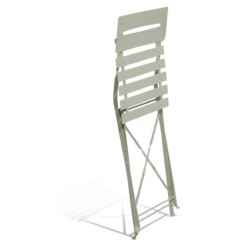 Chaise de jardin pliante Boston métal taupe