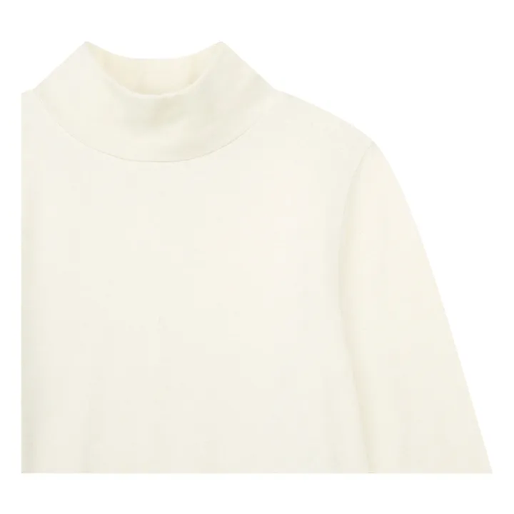 SMALLABLE BASICS Col Roulé Fille Manches Longues Jersey Laine | Sable